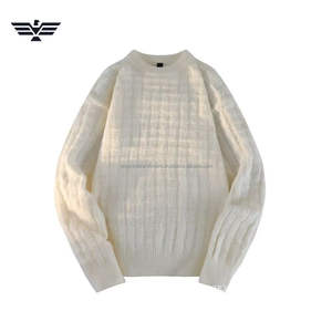 Pull à col ras du cou pour hommes, 100% coton, épais, chaud, anti-rides, anti-rétrécissement, motif frontal, nouveauté 300g ODM - Product Image 4