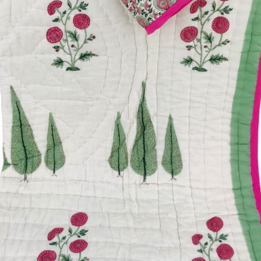 White, Green and Pink