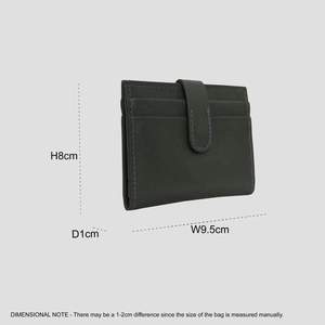 ที่ใส่บัตรเครดิตหนังแท็บ RFID แบบเรียบสีกากีสีเขียวป่าสไตล์วินเทจผู้ผลิตอินเดีย - Product Image 6
