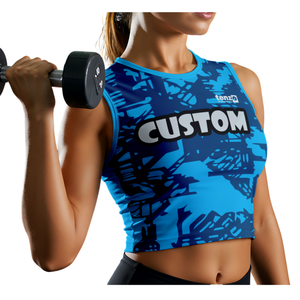 Tenzo Intl OEM ODM Impression par sublimation tissée personnalisée, respectueuse de l'environnement, vêtements de sport pour femmes, polyester et élasthanne, séchage rapide, logo de salle de sport - Product Image 5
