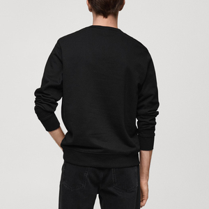 Vente en gros Sweat-shirt pour homme à logo personnalisé Pull-over vierge à manches longues 100% coton Sweats à capuche avec logo imprimé OEM Pull solide pour homme - Product Image 2