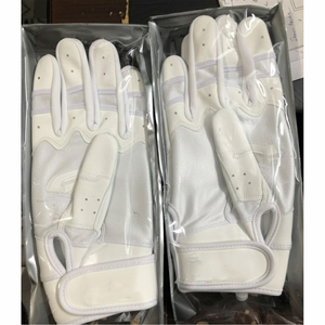 Guantes de Bateo de Béisbol Profesionales de Cuero para Hombre, Cierre de Velcro, Agarre Antideslizante, Absorción de Impactos, Transpirables y Ligeros - Product Image 3