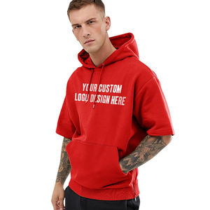 Fabricant de sweats à capuche avec logo en silice haute densité personnalisé petites commandes 100% coton brossé gris chiné sweats à capuche surdimensionnés - Product Image 2