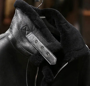 2025แจ็คเก็ตหนังแท้สำหรับผู้ชาย, โลโก้ด้านหน้าน้ำหนักเบาเป็นมิตรต่อสิ่งแวดล้อมหนังแท้ใหม่สำหรับฤดูหนาว - Product Image 2