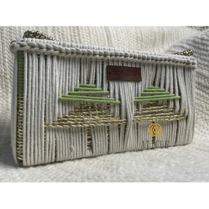 10x6x6 Inch Woven Storage Organizer Recycled <b>Plastic</b> and Cotton <b>Basket</b> with Tree Design - Product Image 6