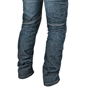 Pantalones de Motociclista para Hombre D-Ride de Mezclilla Azul Desgastada, con Protección de Rodilla Extraíble para Refuerzo, Transpirables, de Secado Rápido, para Todas las Estaciones - Product Image 4