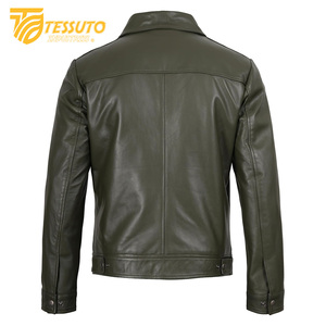 Best Quality <b>Men</b> <b>Leather</b> <b>Jacket</b> New Fashion <b>Leather</b> <b>jacket</b> for <b>men</b> Breathable Classic College Style Tessuto <b>Leather</b> <b>Jackets</b> - Product Image 4