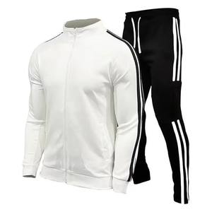 Ropa deportiva informal con capucha para hombre, patrón sólido, chaquetas y pantalones para correr, Hip Hop, traje deportivo para correr, conjuntos de 2 piezas - Product Image 3