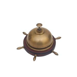 Campana de mostrador de hotel moderna, elegante, grabada en plata, duradera, de tamaño personalizado, hecha a mano para hoteles y oficinas - Product Image 5