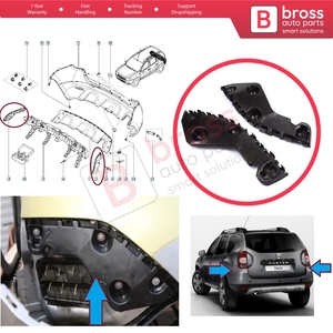 BSP1232 ที่ยึดกันชนด้านหลังซ้ายขวาสำหรับดัสเตอร์ MK1 HS 2010-2017 622200010R 622210009R - Product Image 5