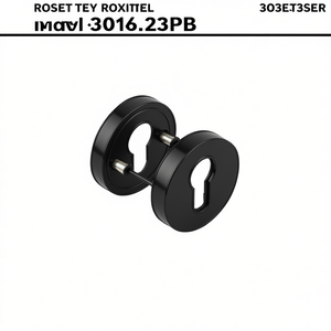 HEWI ชุดกุญแจพลาสติกทรงกลม PZ รุ่น 306.23PB 90 พร้อมฝาครอบกุญแจ 90 องศา หนา 10.5 มม. - Product Image 3