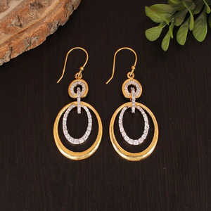 925 Silver <b>Fine</b> Cuff Drop <b>Earrings</b> with Elegant <b>Dangle</b> Design for Women - Product Image 3