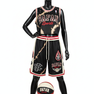 Ensemble short et maillot de basket-ball pour femmes, tissu en maille polyester respirant de qualité supérieure, 160 GSM, panneaux latéraux contrastés, logo personnalisé, ensembles pour femmes - Product Image 6