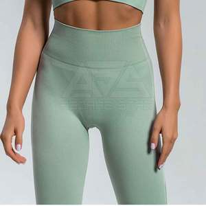 Nouvel arrivage d'entraînement sur mesure Ensemble de yoga pour femmes Meilleur prix Ensemble de yoga en matériau solide à bas quantité minimale de commande - Product Image 6
