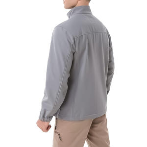 Chaqueta cortavientos Softshell para hombre, impermeable, ligera, marca personalizada, ideal para correr y caminar - Product Image 4