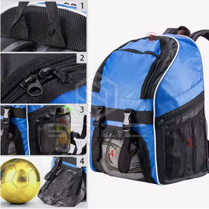 Sac à dos de basket-ball résistant à l'eau avec fermetures à glissière antivol, sac à chaussures et bretelles réglables - Product Image 6