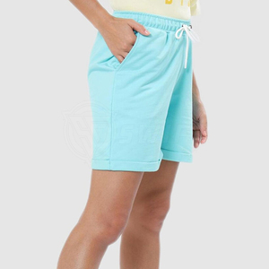 Pantalones cortos informales de mujer de alta calidad hechos a medida de secado rápido y transpirables hechos en Pakistán patrón caliente para adultos - Product Image 2