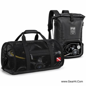 Bolsa de Buceo Reforzada de Nailon Cordura 1000D, Bolsa de Transporte para Regulador de Buceo, Bolsa de Malla Impermeable IP68, Mochila Seca Sumergible para Buceo - Product Image 1