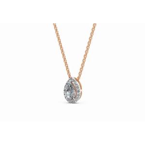 จี้เพชรรูปลูกแพร์รอยัลตระหง่าน0.578 Ct 9 KT 14 KT 18 KT เครื่องประดับทองขายส่ง B2B - Product Image 6