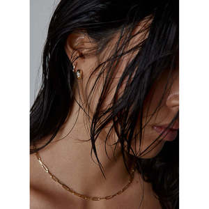 Ynez Dome Huggie Diamond <b>Earrings</b> - Product Image 5