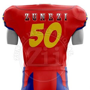 Dernier style, fabriqué au Pakistan, respirant, grande taille, uniforme de football américain à manches courtes, vente en gros - Product Image 5