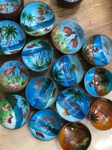 Ensemble de cadeaux artisanaux avec logo personnalisable de haute qualité Bol à coquille naturelle durable Bol à noix de coco de Vitrapro - Product Image 5