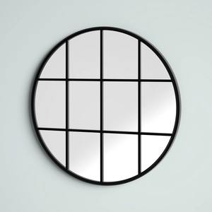 <b>Gold</b> Square Metal Art Deco <b>Wall</b> <b>Mirror</b> Grid Frame Lightweight Wedding Decor for Home - Product Image 3