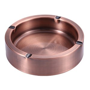 Cenicero de Metal de alta calidad para cigarros, Cenicero para fumar cigarrillos de oficina de forma redonda de diseño clásico de Chaman India - Product Image 1
