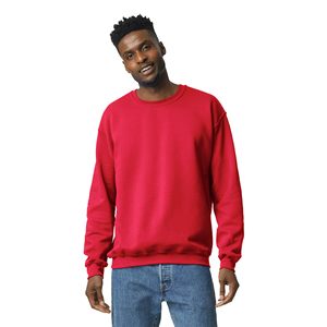 Sweat-shirt en coton classique pour hommes grande taille couleur unie à manches longues Streetwear décontracté pour l'hiver teint en plaine - Product Image 1