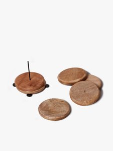 Hot Selling Natural Wooden Coaster for Home & Kitchen Tabletop <b>Tea</b> <b>Coffee</b> Water <b>Coffee</b> <b>Sugar</b> <b>Tea</b> Holder Packed in Carton - Product Image 2