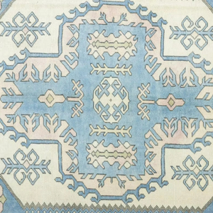 Alfombra de lana hecha a mano con diseño Oushak, nudos de seda de alta calidad, tamaño y color personalizables para uso doméstico y en la cocina - Product Image 1