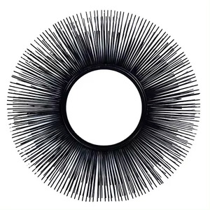 Miroir mural rond en métal de luxe de qualité supérieure avec design décoratif artistique, taille personnalisable haut de gamme - Product Image 1