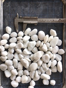 Piedra de guijarros redondos para decoración de exteriores, piedra Natural Extra blanca de nieve, para paisajismo - Product Image 6