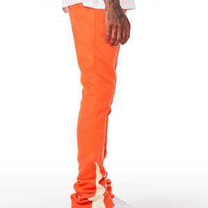 Custom Logo High Quality Material Made <b>Flared</b> <b>Sweatpants</b> High Street Style Breathable Men Flare <b>Sweatpants</b> - Product Image 3