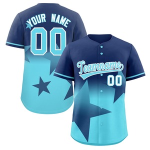 Maillot de baseball américain personnalisé, brodé, avec votre nom, votre numéro, votre logo, style d'équipe, personnalisable - Product Image 1