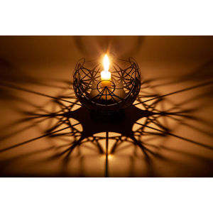 Support de lampe à thé en fer et bois Designer Touch pour chandelier intérieur Décoration intérieure Mariages et événements spéciaux Base en bois - Product Image 5