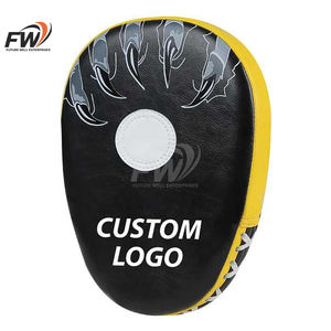 Guantes de Boxeo Personalizados de Alta Calidad, Ecológicos y Duraderos, Almohadillas de Entrenamiento de Piel Sintética con Diseño de Logotipo Personalizado y Forma Curva - Product Image 3