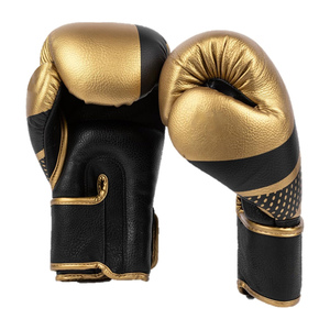 QST Gants de boxe en cuir PU de conception personnalisée les plus demandés avec support de poignet Velcro et crochet et boucle pour les arts martiaux - Product Image 4