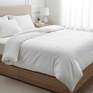 Couette matelassée hypoallergénique double, légère, en lin avec 300 GSM de Recron et 110 GSM de microfibre pour un sommeil apaisant - Product Image 1