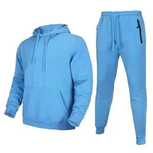 Conjunto Deportivo de 2 Piezas para Hombre con Logotipo Personalizado, Sudadera con Capucha Ajustada, Ropa Deportiva de Algodón y Felpa para Gimnasio y Entrenamiento - Product Image 3