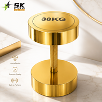 Mancuernas SK Gold de 5 kg a 50 kg, Pesas Libres, Equipo de Entrenamiento de Fuerza para Gimnasio Comercial, Logotipo Personalizado, Venta al por Mayor de Fábrica, OEM China