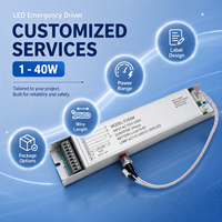 Kit de conversion d'urgence avec batterie pour driver, vente en gros, pour lampes LED de 1 à 40W