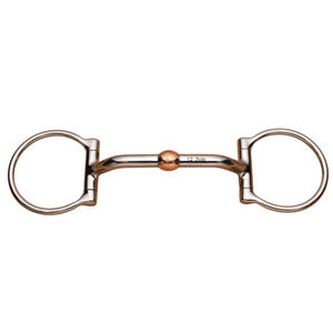 2026 Bocados de caballo tipo snaffle de acero inoxidable personalizados con anillo en D, de alta estabilidad, que evitan el deslizamiento del bocado, para entrenamiento de caballos jóvenes y equitación duradera - Product Image 1
