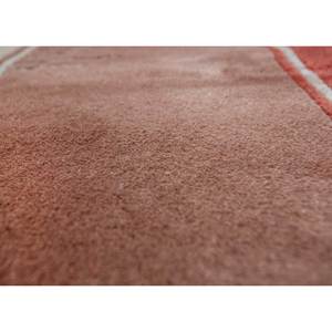 Tapis en laine noué à la main Aalam, motif médaillon rouge-orange, kilim abstrait fait main pour la maison, 9x12 rectangulaire, idéal pour adolescents, entrée et couloir - Product Image 3