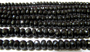 Cuentas de Espinela Negra Natural Eminent Jewel, Facetadas en Forma de Rondelle de 6 mm, Piedras Preciosas de Alta Calidad, 8 Pulgadas de Largo para la Fabricación de Joyas - Product Image 5