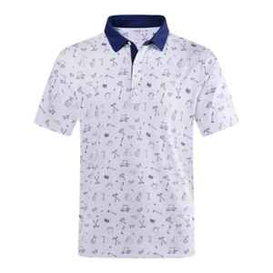 Premium 100% coton à manches courtes pour polo pour hommes séchage rapide respirant Logo taille personnalisée motif solide vêtements de travail ODM - Product Image 5