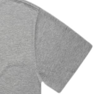 Camiseta Minimal Crown con logotipo para hombre y mujer, estampado limpio en el pecho, camiseta informal de algodón gris jaspeado de primera calidad - Product Image 5