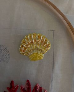 beaded pink tiger lily flower bag charm or keychain seed bead embroidery purse charm pendant <b>keyring</b> for her - Product Image 4