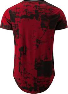 Último Modelo 2026, Camisetas Formales de Algodón 100%, Corte Largo y Curvo, Estilo Hip Hop, Ajuste Regular, para Gimnasio y Entrenamiento, Transpirables - Product Image 2