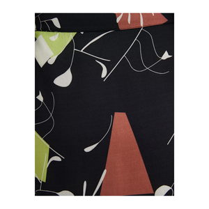 BGN Women's Belted Patterned Viscose <b>Skirt</b> S23S447 - Product Image 5